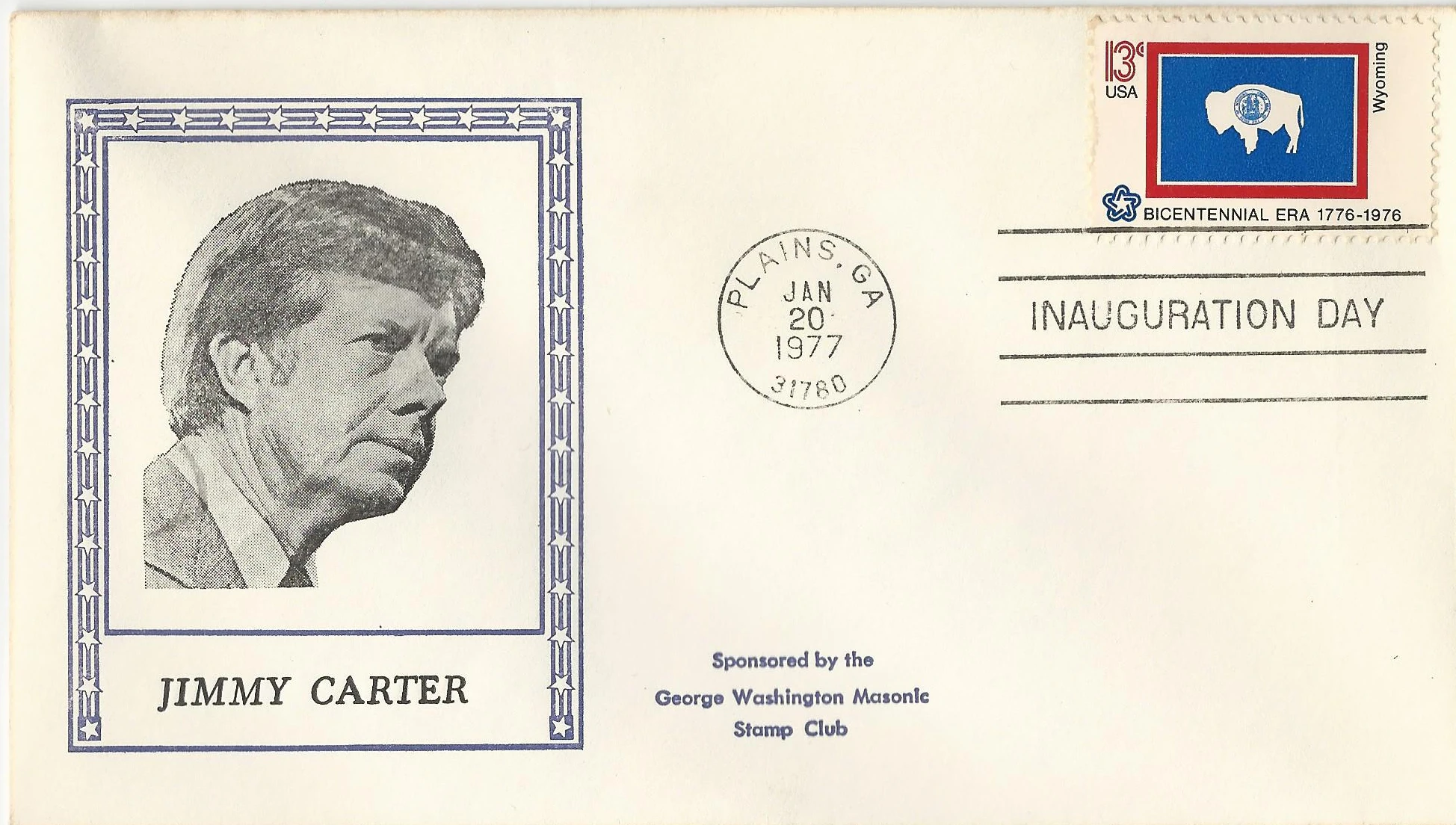 Inauguration Jimmy Carter Postmark #1: Washington, DC —&hellip;